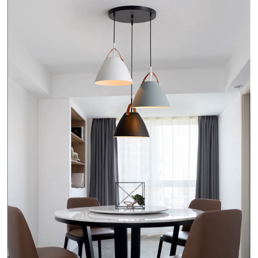 Bộ đèn thả trang trí vintage MONSKY HOLA đèn dây đan Tặng kèm bóng led EDISON cao cấp