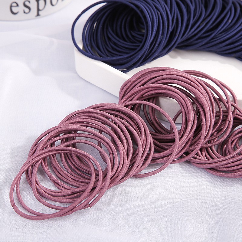 Set 100 Chun Dây Buộc Tóc Hàn Quốc Đủ Màu Đa Năng PK28