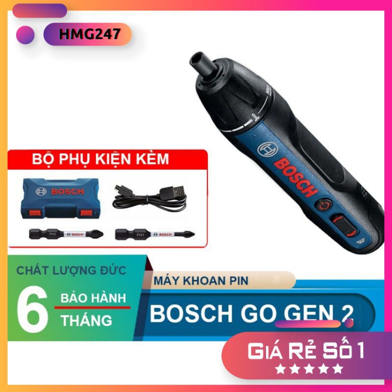 [CHÍNH HÃNG] BOSCH GO GEN 2 - Máy vặn vít dùng pin