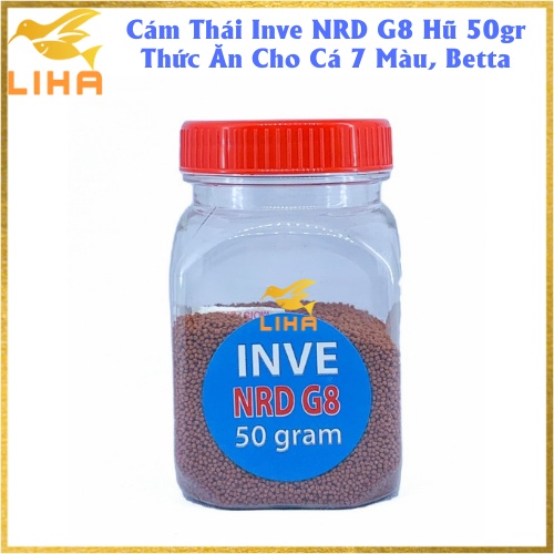 [Mã PET50K giảm Giảm 10% - Tối đa 50K đơn từ 250K] Cám Thái Inve NRD G8 50gr - Thức Ăn Cho Cá 7 Màu, Betta