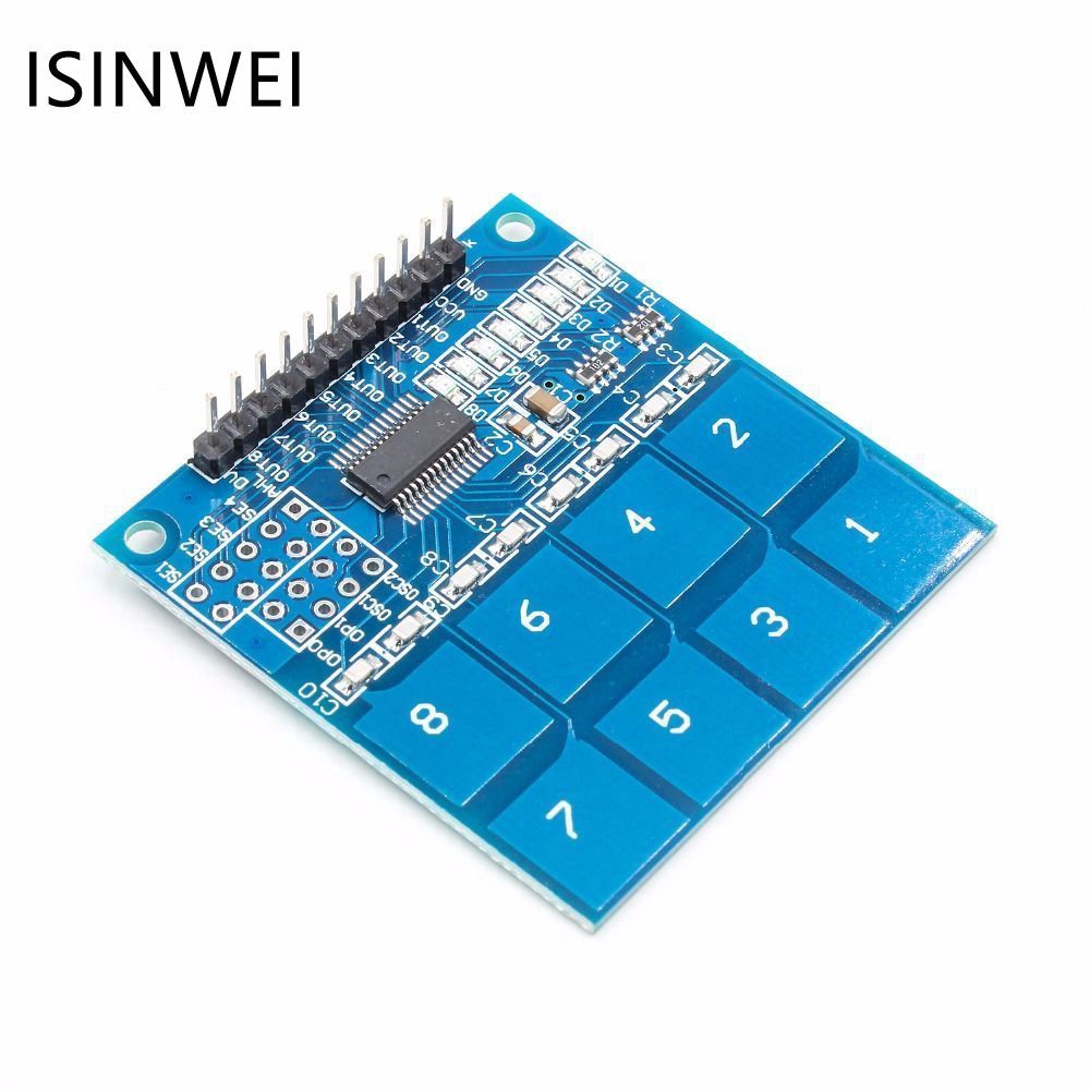 Mô Đun Công Tắc Cảm Biến Kỹ Thuật Số Ttp226 8 Kênh Dành Cho Arduino Uno