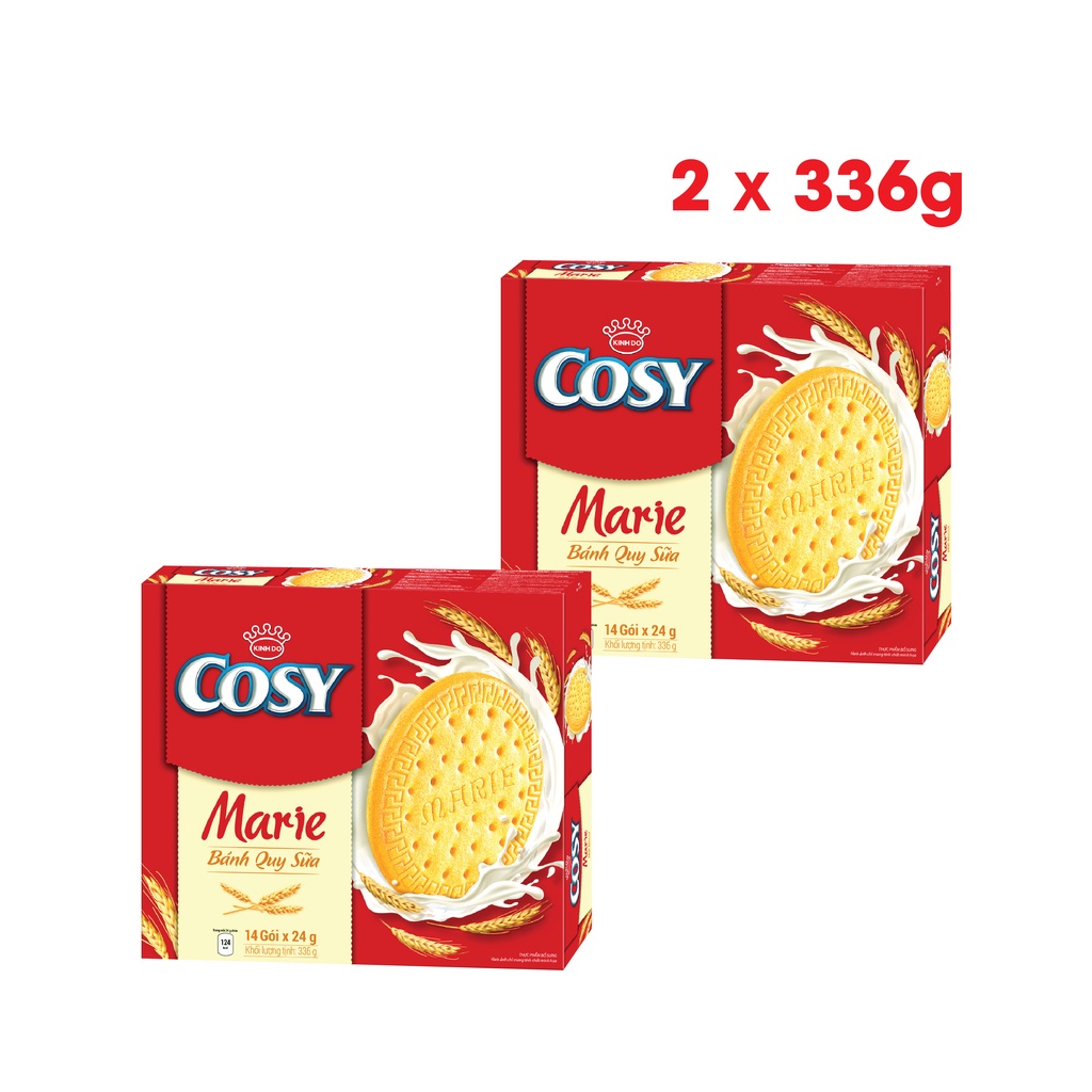 Combo 2 hộp bánh quy Cosy marie 336g hộp