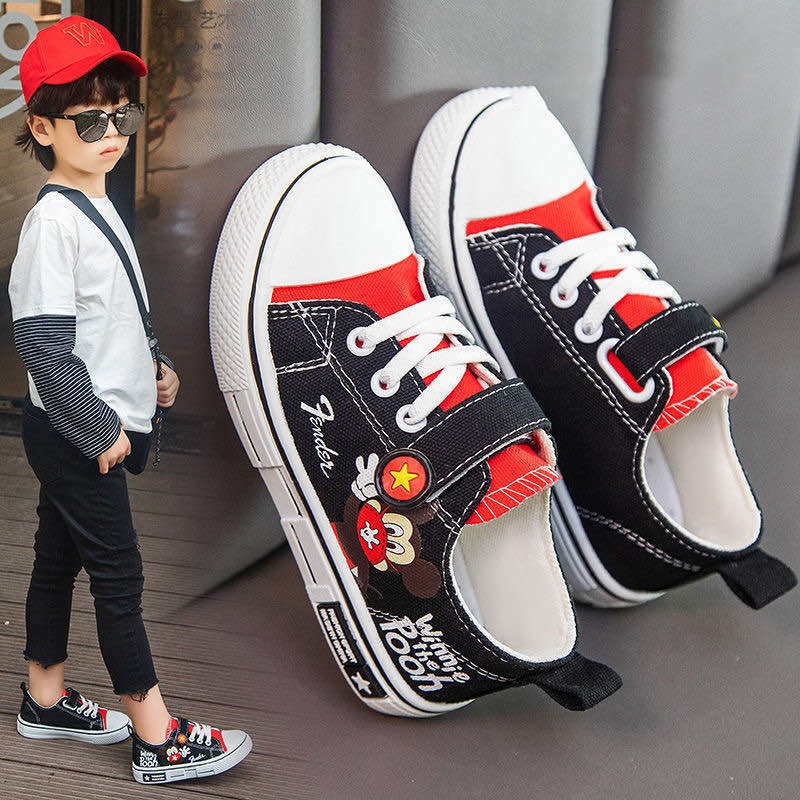 Giày Vải Hình Chuột Mickey Dành Cho Bé