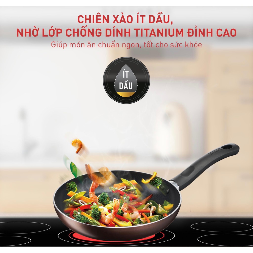 [Mã LIFEHL25 giảm 10% đơn 350K] Chảo chiên Tefal Day By Day 24cm