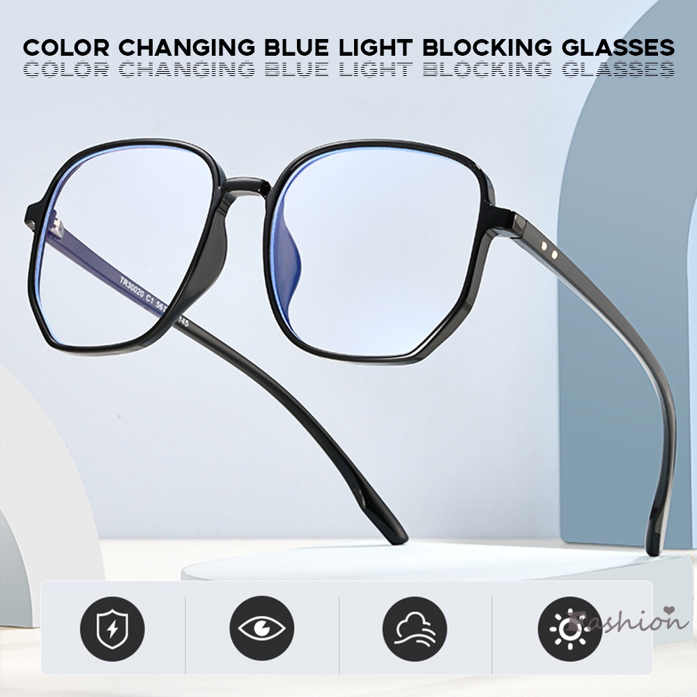 Mắt Kính Bảo Vệ Chuyển Đổi Màu Chống Chói Chống Chói Khi Đi Máy Tính Ngoài Trời Cho Nam Và Nữ