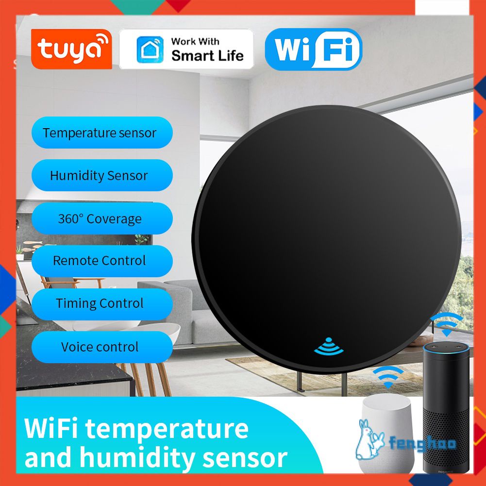 Tuya Wifi Hồng Ngoại Đa Năng Điều Khiển Từ Xa Cảm Biến Nhiệt Độ Và Độ Ẩm Ứng Dụng Điều Khiển Giọng Nói Alexa Google Home