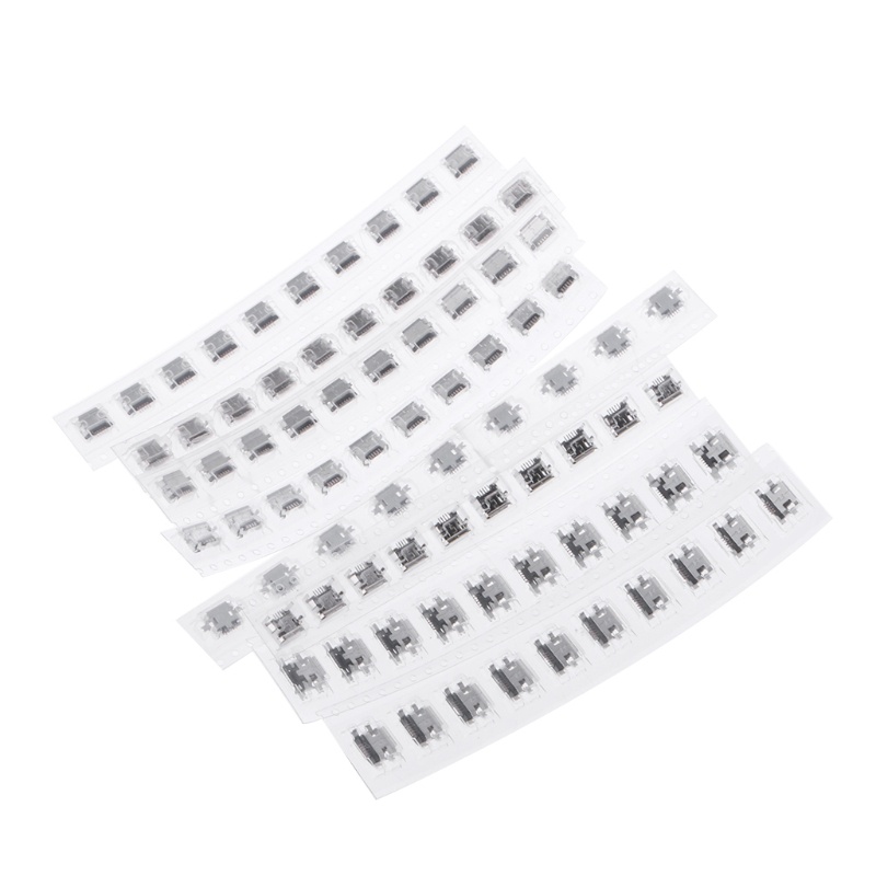 Set 80 Giắc Cắm Micro USB Female 5Pin 8 Models Kết Nối SMD