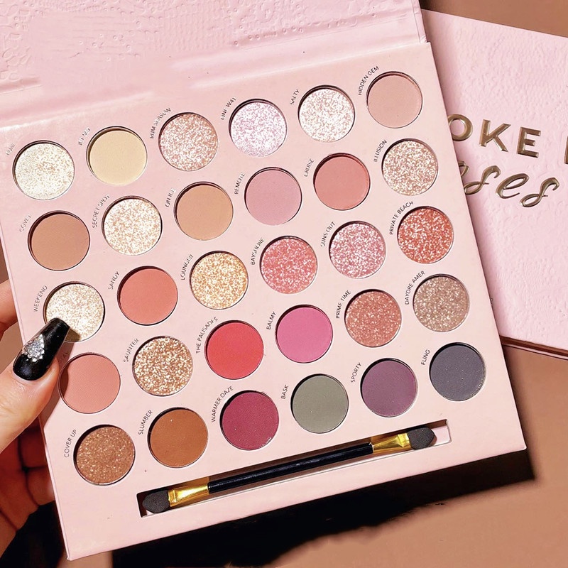 Bảng Phấn Mắt ERSHIQI 30 Màu Kháng Nước Lâu Trôi Chất Lượng Cao