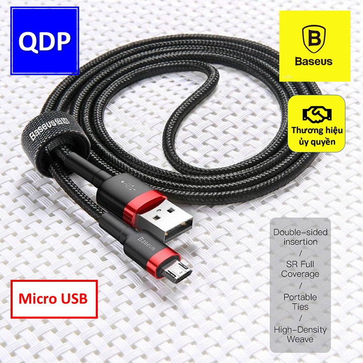 Cáp sạc nhanh dây dù Baseus Cafule Micro USB cho Smartphone Android