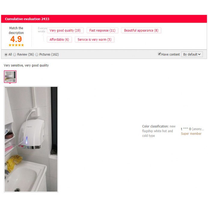 Máy sấy khô tay  Intehasa cho nhà ở, nhà hàng, khách sạn, Resort ... - Hàng Cao cấp