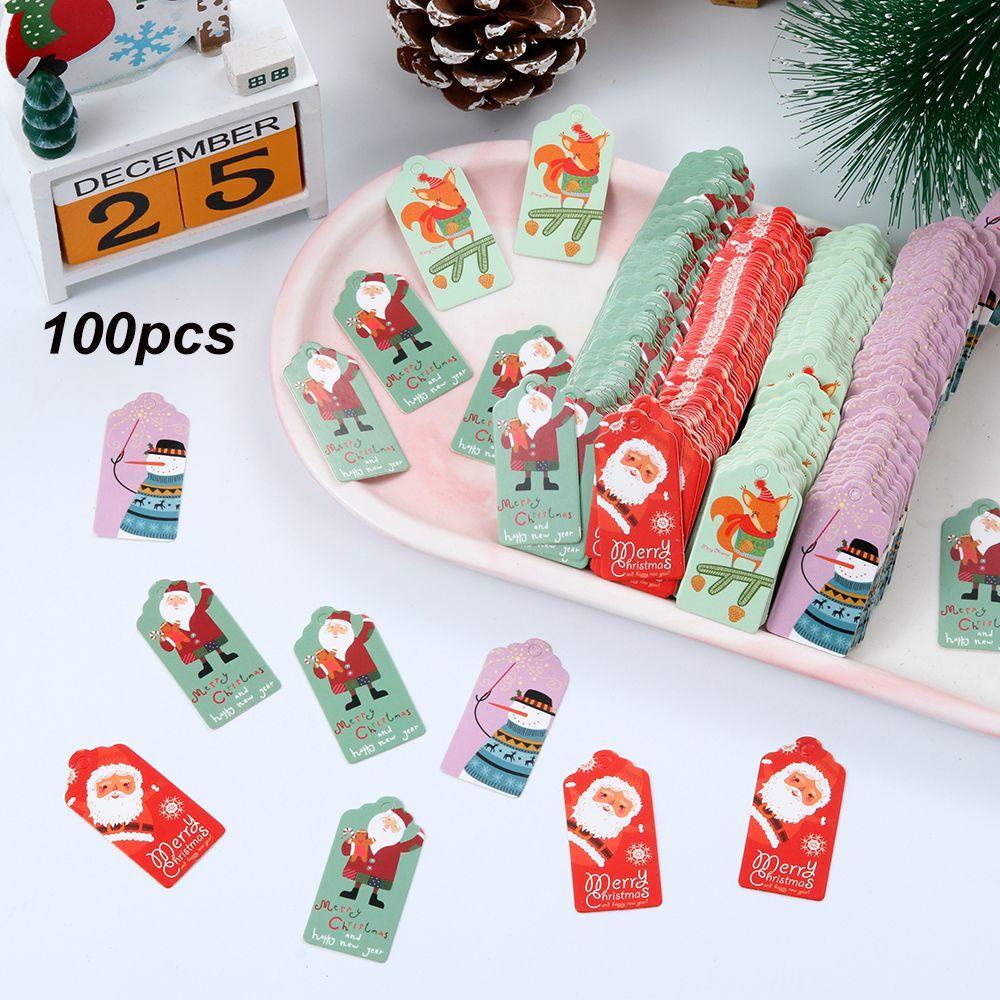 TARSUREVN 100 cái :raft :ag : Santa :laus :mas : trang trí :rapping :upplies :hristmas :abels