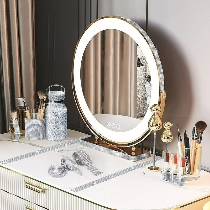 Cuộn Băng Keo Đính Đá Kim Cương Lấp Lánh Nhiều Kích Cỡ Trang Trí Quần Áo/Xe Hơi