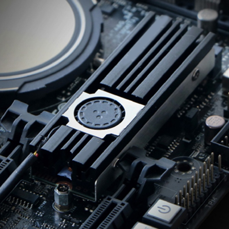 Quạt Tản Nhiệt SSD M.2 2280 SSD Cho 80mm PCIe NVMe SATA Với Quạt Làm Mát 4Pin PWM