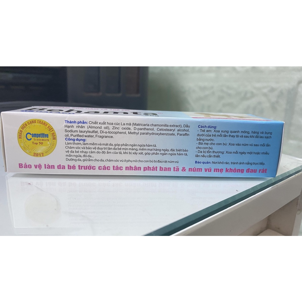 (Kem) Làm Dịu và Ngăn Ngừa Hăm Tã Cho Trẻ Sơ Sinh &amp; Em Bé BEHAMTA 100ml