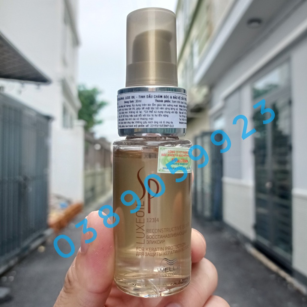 [Chính Hãng][Siêu Rẻ]Tinh Dầu Dưỡng Tóc Hư Tổn ARGAN KERATIN SP WELLA LUXE OIL 30ml