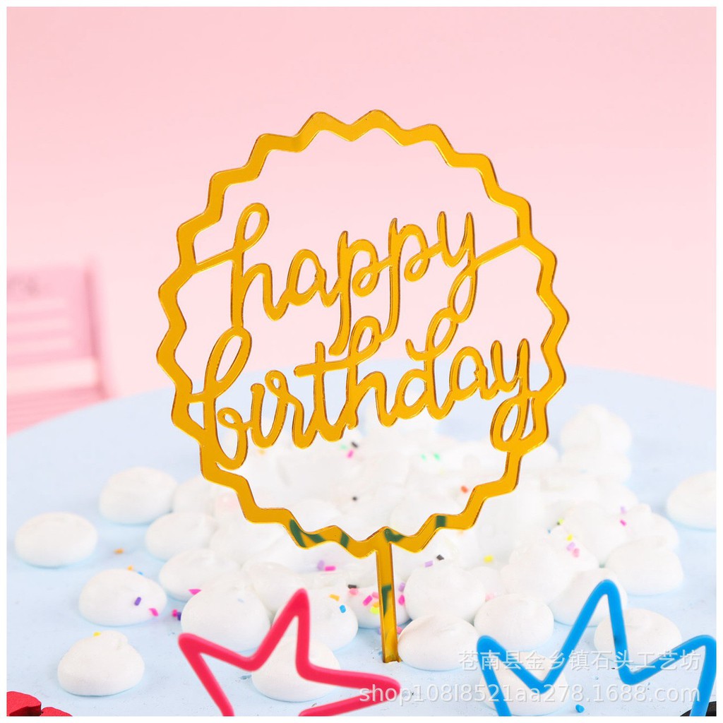 Phụ Kiện Trang Trí Bánh Sinh Nhật Bánh Kem - Combo 10 chiếc Meka Meka tròn sóng