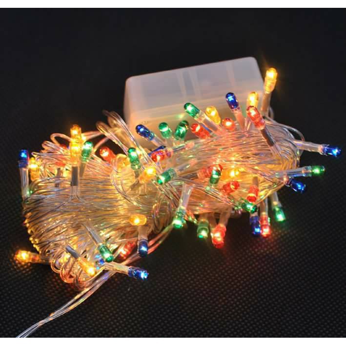 Đèn Nháy Trang Trí Sợi Kim 5m Bóng Led Nhiều Chế Độ Nháy