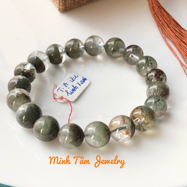 Vòng tay phong thuỷ ưu linh xanh 10 ly-Minh Tâm Jewelry