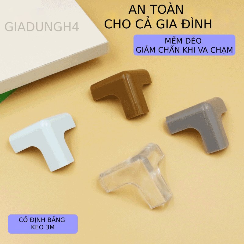 Chụp Cạnh Bàn, Tủ, Cạnh Kính Silicon Cao Cấp Bảo Vệ An Toàn Khi Va Chạm (1SP)