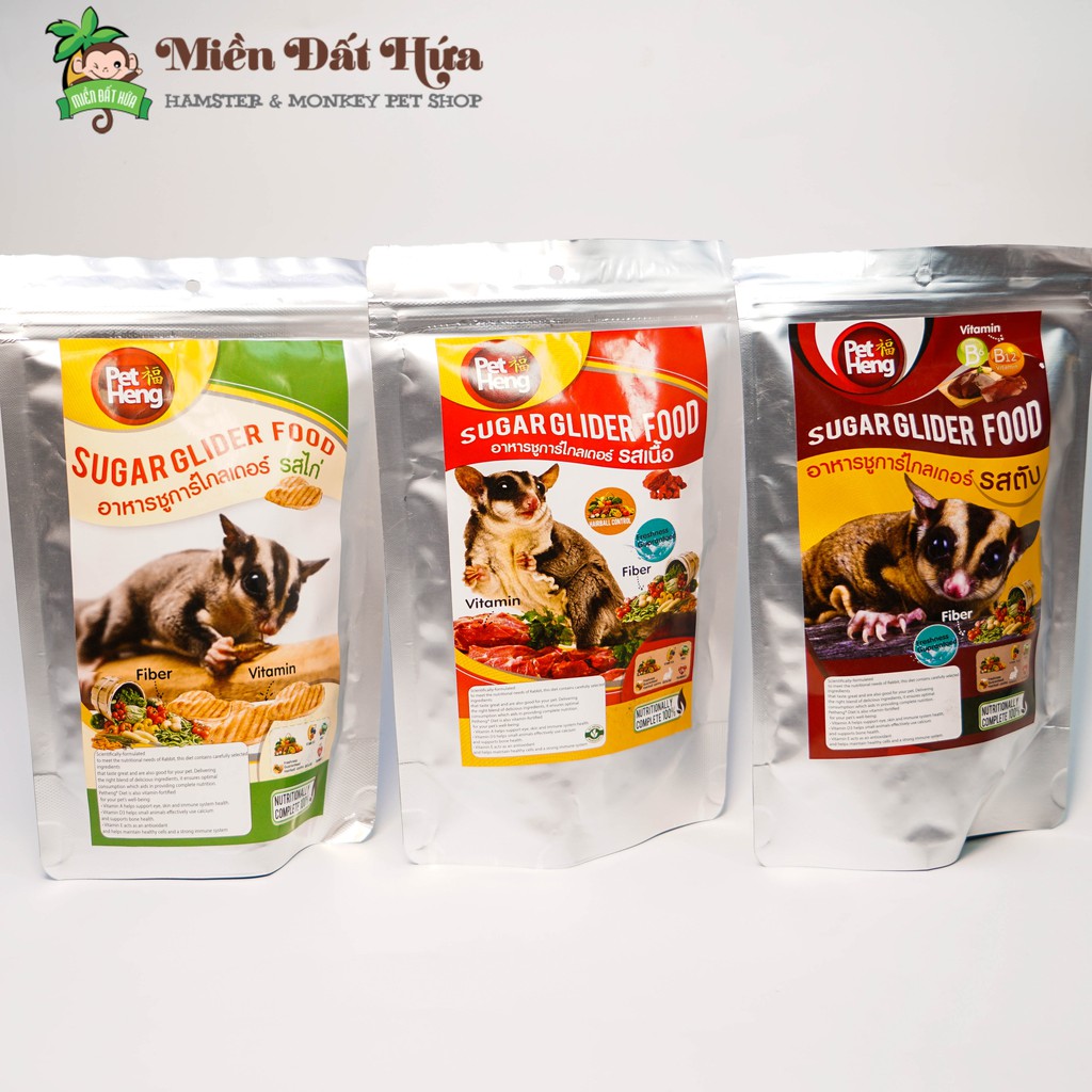 Thức ăn hạt cho Sóc Bay, Hamster, Sóc cao cấp PetHeng 180gr