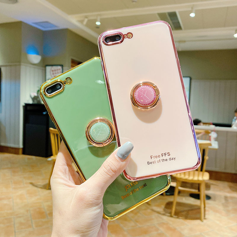 Ốp điện thoại có giá đỡ móc tay tiện dụng cho Iphone 6 6s 7 8 Plus Xs Max Xr 11 12 13 Pro Max Se2020