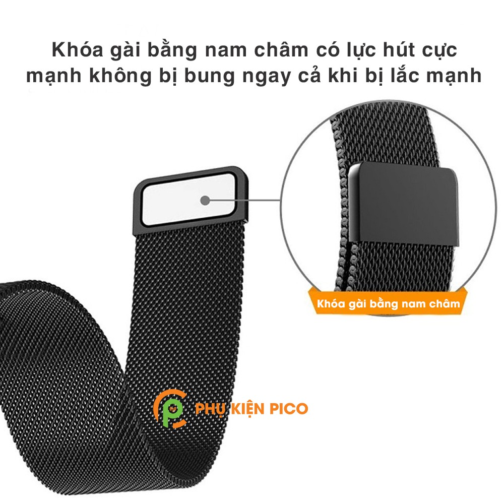 Dây đồng hồ Huawei Watch 2 Classic Milanese Loop 22mm bằng thép không gỉ có khóa nam châm - Dây thép Milanese 22mm