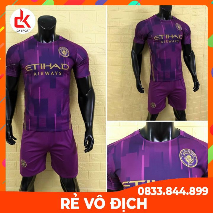 [Mã FREESHIP hoàn 50% đơn 99K tối đa 30K xu] Đồ thể thao CAO CẤP, Áo đá bóng CLB Manchester City mùa giải mới