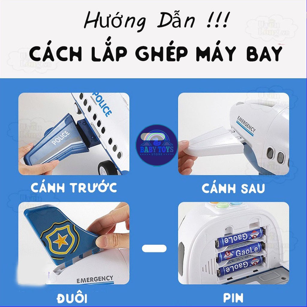 Đồ Chơi Mô Hình Máy Bay Chạy Đà, PIN Theo Chủ Đề (Đa Chức Năng, Hoạt Động Bằng PIN, Hàng Cao Cấp)