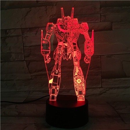 Gundam Đèn led 3d Nhiều Màu Trang Trí Phòng Ngủ / Văn Phòng