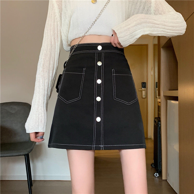 Chân Váy Chữ A Phong Cách Hàn Quốc Thanh Lịch Dành Cho Nữ