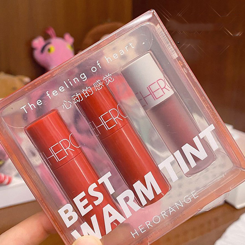 (Hàng Mới Về) Bộ 3 Son Môi Mini Màu Lạnh Trang Điểm Hàng Ngày | BigBuy360 - bigbuy360.vn