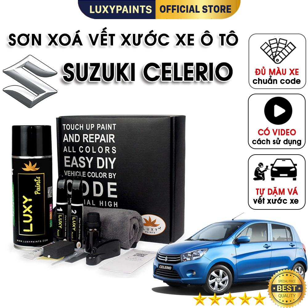 Sơn xóa vết xước xe ô tô Suzuki Celerio LUXYPAINTS, màu chuẩn theo Code dễ sử dụng độ bền cao - LP01SUCE