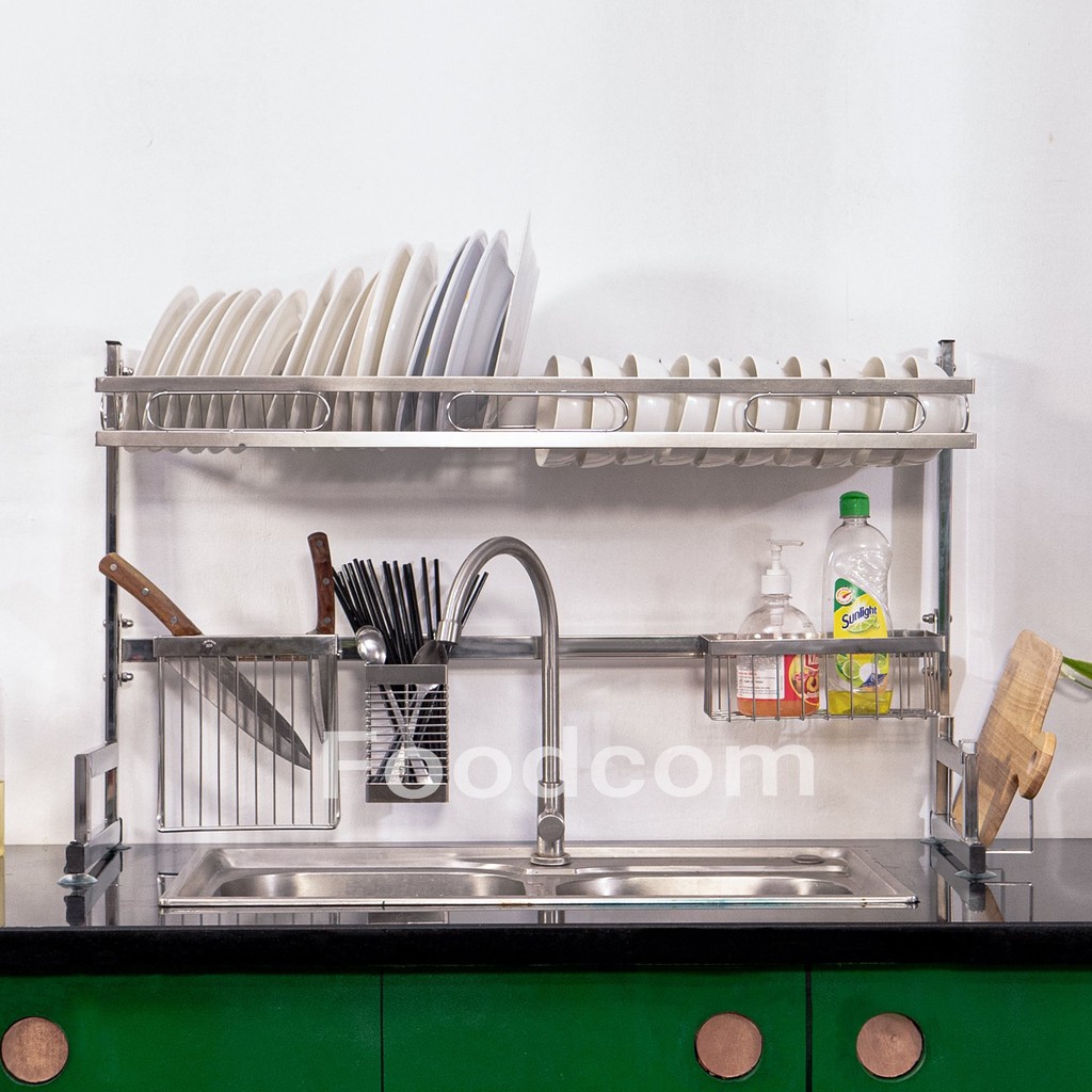 Kệ Chén Đa Năng Foodcom, Kệ Úp Bát Inox Trên Bồn Rửa Thông Minh Tiện Lợi | BigBuy360 - bigbuy360.vn