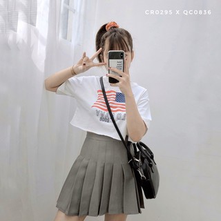  Áo Croptop Nữ Form Rộng Siêu Thoáng Mát