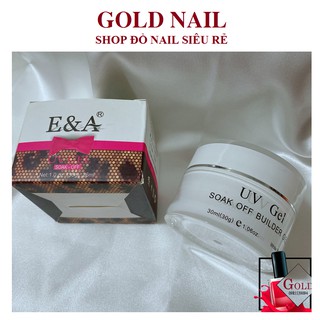 Gel đắp móng E&A màu trắng  , gel không nóng , không chảy hũ 30gr