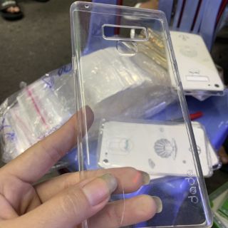 Ốp lưng samsung note9 dẻo silicon trong suốt.