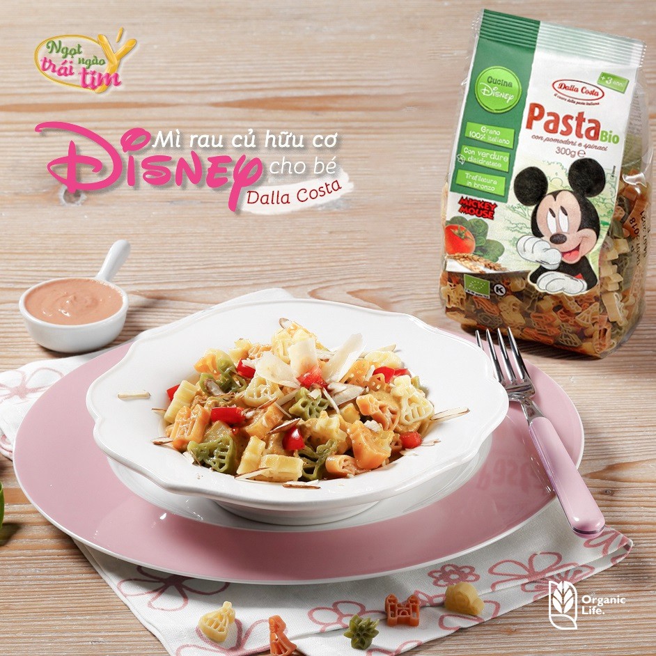 Nui Hữu cơ Disney Pasta nhập khẩu Ý