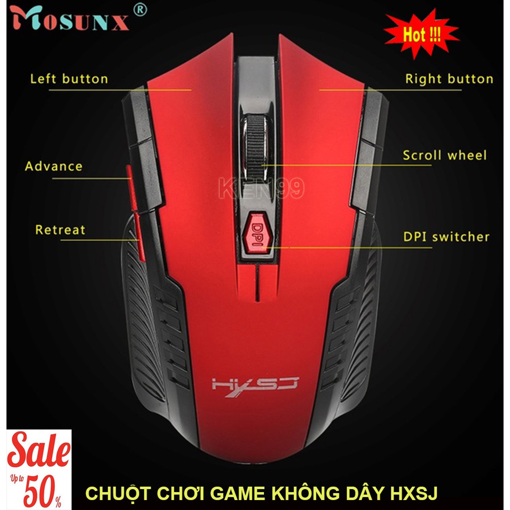 Mua Chuot Ko Day Gia Re, Chuột Chơi Game Tốt, Giá Rẻ Nhất Thị Trường, Mua Ngay Chuột Chơi Game Hxsj Siêu Nhạy, Bền Đẹp