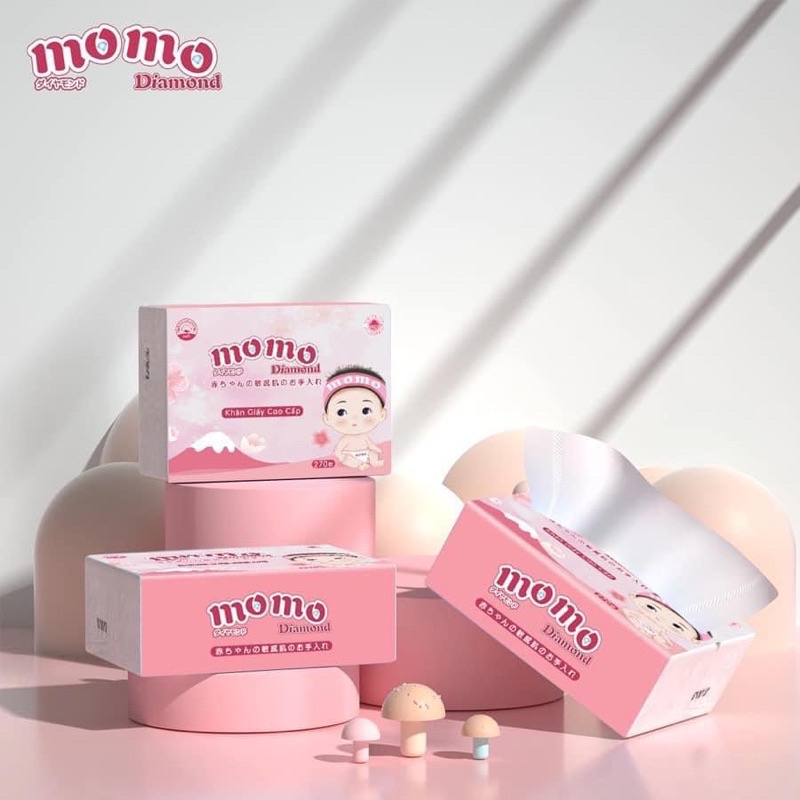 Combo 20b khăn giấy ăn MOMO 4 lớp siêu dai, mềm, mịn, siêu tiết kiệm