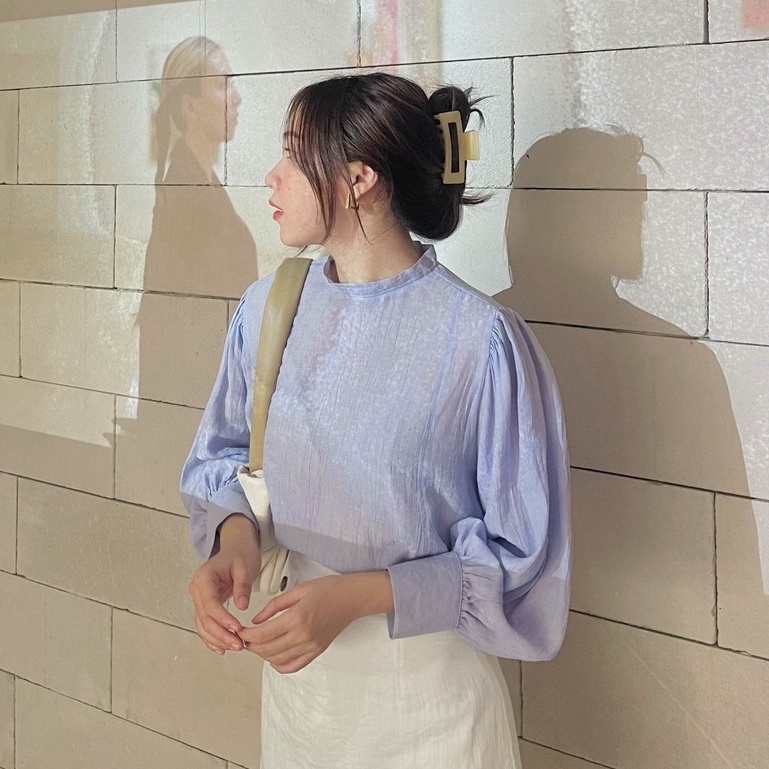 Áo Fabric Holic tay dài cổ trụ