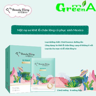 [1 HỘP 8 MIẾNG BẢN ĐÀI] Mặt nạ My Beauty Diary Xương Rồng – Mexico Anastatica