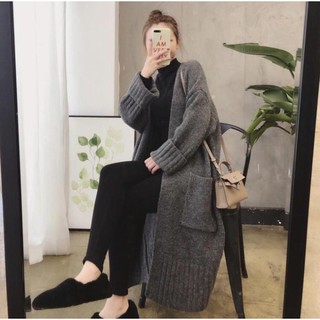 Cardigan tay gập dáng dài hàn quốc [ORDER]