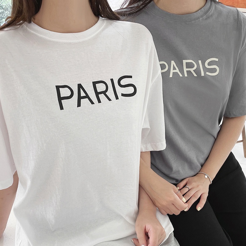 Áo Thun Cotton Cổ Tròn Vải Cotton Linh Hoạt Sản Phẩm Nổi Tiếng Hàn Quốc