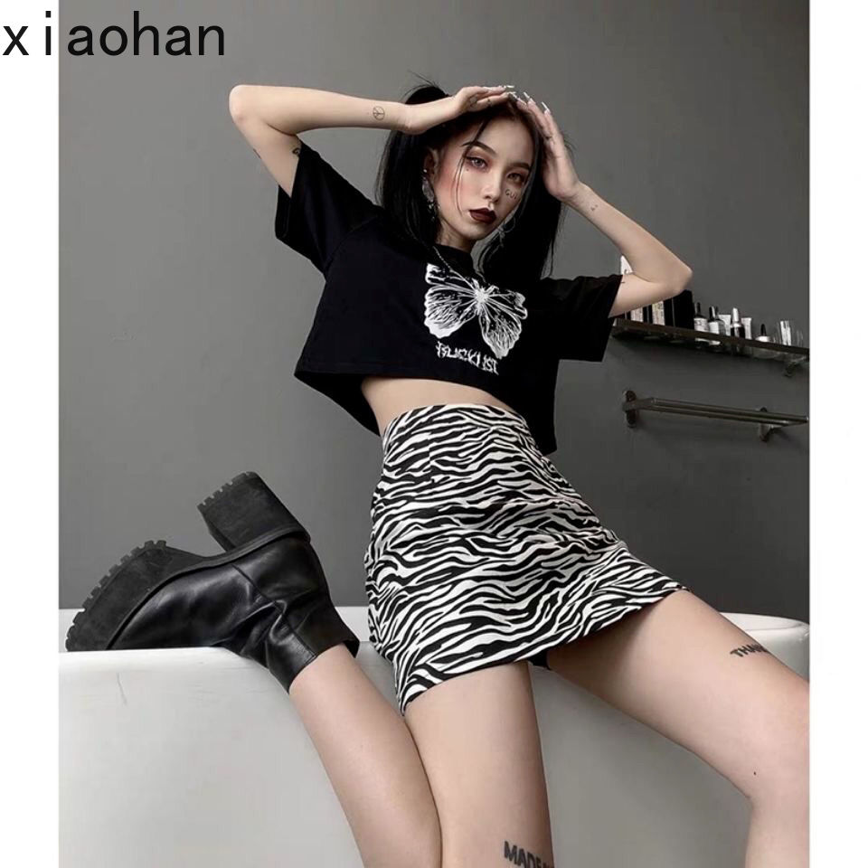 Chân Váy Chữ A Lưng Cao Họa Tiết Ngựa Vằn Thời Trang Hè 2021 Cho Nữ | BigBuy360 - bigbuy360.vn