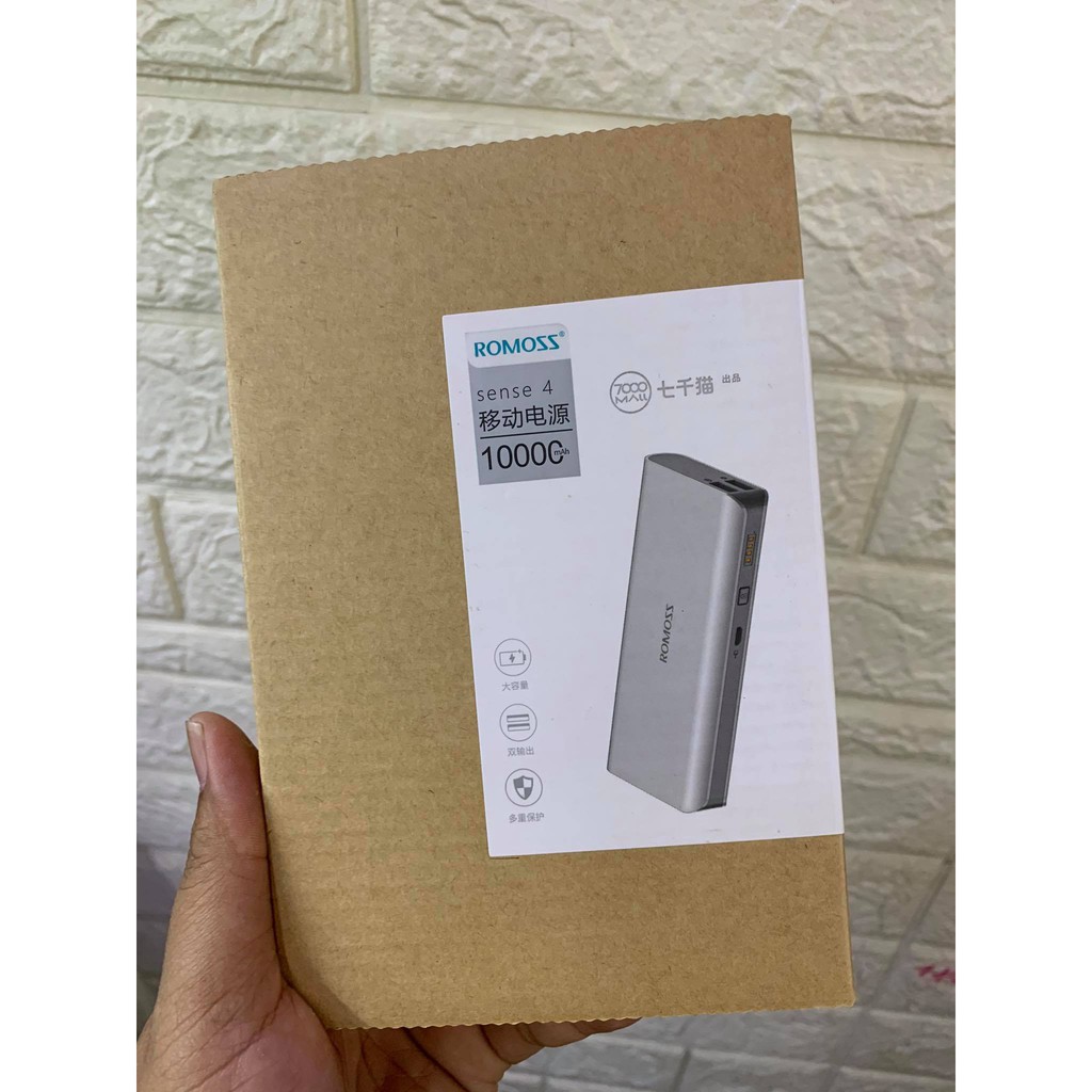 PIN DỰ PHÒNG ROMOSS SENSE 4 CHÍNH HÃNG 10.4000mah BH 6T