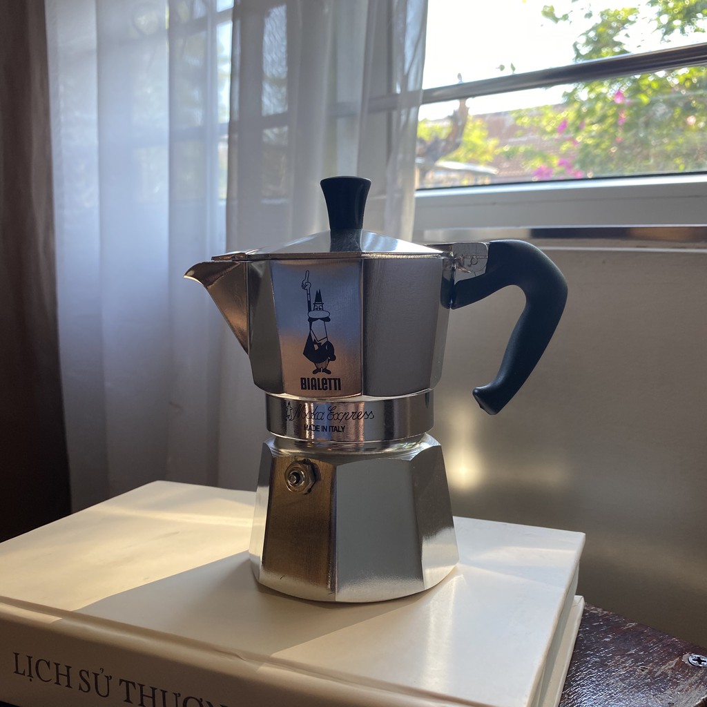 [CHÍNH HÃNG] Ấm pha cà phê kiểu Ý MOKA Bialetti Express 3 cups (150ml) hợp kim nhôm