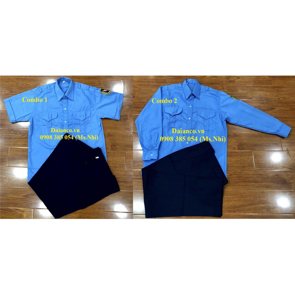 (Combo 2 món) Áo bảo về kèm quần bảo vệ vải si dày dặn, thoáng mát- Hình thật