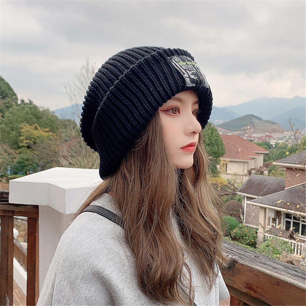 MAG Mũ beanie Trùm Đầu Giữ Ấm Thời Trang Cho Nữ