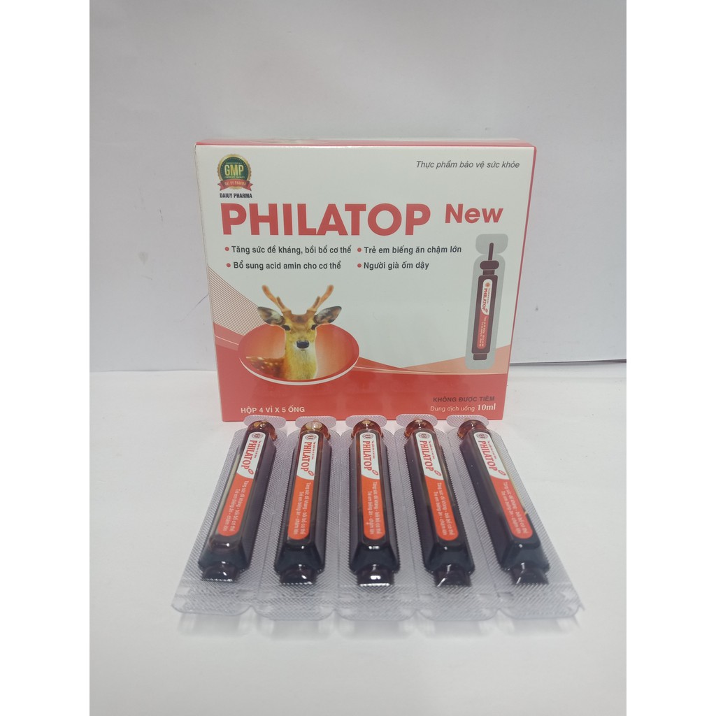 Philatop new ống nhựa dành cho trẻ biếng ăn hộp 20 ống