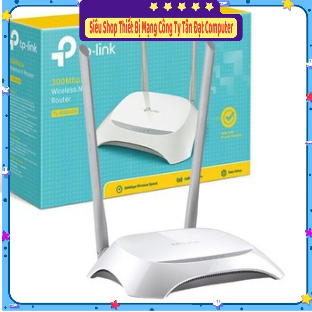 (Siêu Rẻ ) Bộ Phát Wifi TP-Link TL-WR840N Router Wifi Chuẩn N 300Mbps -Hàng Chính Hãng - Hàng Mới Năm 2021